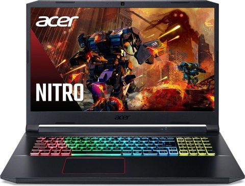 Acer Nitro 5 AN517-52-74G2 Obsidian Black, 17.3 ", IPS, Full HD, 144 Hz, 1920 x 1080 pixels, Matte, Intel Core i7, i7-10750H, 8