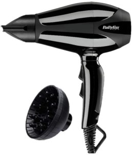 BABYLISS Hair Dryer 6715DE 2400 W, Number of temperature settings 3, Ionic function, Diffuser nozzle, Black