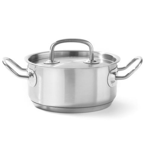 Garnek niski Kitchen Line z pokrywką 4,9 l śr. 240 x 110 h - Hendi 836026