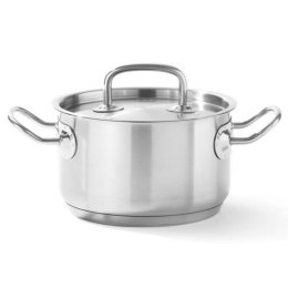 Garnek średni Kitchen Line z pokrywką 6 l śr. 240 x 135 mm - Hendi 836309