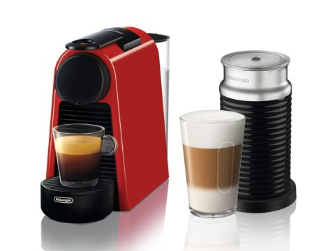 Delonghi Coffee maker EN 85.R Essenza Mini Pump pressure 19 bar, Capsule coffee machine, 1150 W, Red