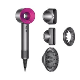 Dyson Supersonic Hair Dryer HD03 1600 W, Number of temperature settings 4, Diffuser nozzle, Nickel/Pink