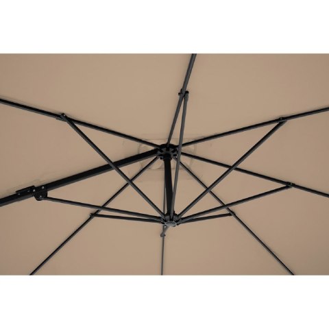 Parasol ogrodowy boczny na wysięgniku kwadratowy 250 x 250 cm beżowy
