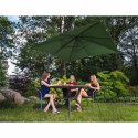 Parasol ogrodowy boczny na wysięgniku kwadratowy 250 x 250 cm zielony