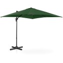 Parasol ogrodowy boczny na wysięgniku kwadratowy 250 x 250 cm zielony