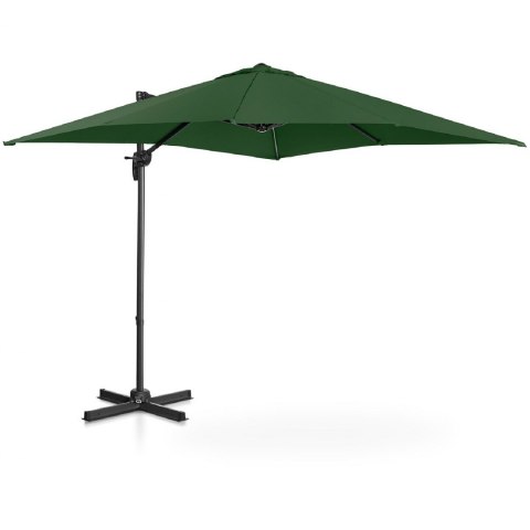 Parasol ogrodowy boczny na wysięgniku kwadratowy 250 x 250 cm zielony