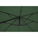 Parasol ogrodowy boczny na wysięgniku kwadratowy 250 x 250 cm zielony