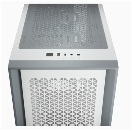 Corsair | Obudowa komputerowa | 4000D | Okno boczne | Biały | ATX | Zasilacz w zestawie Nie | ATX