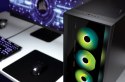 Corsair | Obudowa Mid-Tower ATX ze szkłem hartowanym | iCUE 4000X RGB | Okno boczne | Mid-Tower | Czarny | Zasilacz w zestawie N