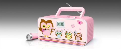 Muse | M-29KP | Przenośny radio odtwarzacz CD/MP3 z USB | 30 W | Różowy