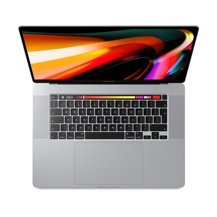 Apple MacBook Pro Retina with Touch Bar Silver, 16 ", IPS, 3072 x 1920, Intel Core i7, 16 GB, DDR4, SSD 512 GB, AMD Radeon Pro 5