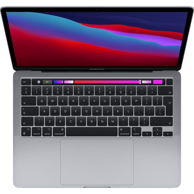 Apple MacBook Pro Retina with Touch Bar Space Gray, 13.3 ", IPS, 2560 x 1600, Apple M1, 8 GB, SSD 256 GB, Apple M1 8-core GPU, W