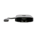 Tripp Lite USB-C Dock U444-06N-H4GUSC Single Display/1xHDMI/up to 1x4K/1xUSB 3.2/RJ45/support PD 100W/Silver/Power Supply not in