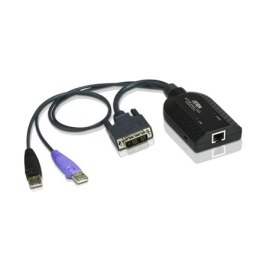 Aten USB DVI Virtual Media KVM Adapter with Smart Card Support KA7166