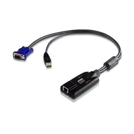 Aten USB VGA Virtual Media KVM Adapter Aten | 1 x RJ-45 żeński, 1 x USB Typ A męski, 1 x HDB-15 męski | Adapter | USB VGA Virtua