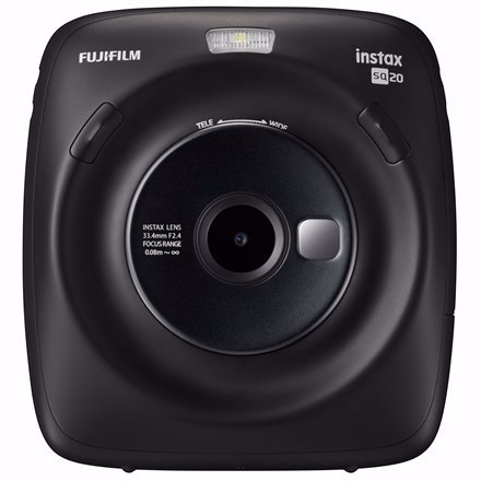 Fujifilm Instax Square SQ20 3.7 MP, Digital zoom 4 x, Video recording, 2.7 ", Instant camera + 10 pcs. of glossy, Black