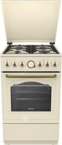 Gorenje Cooker K52CLI Hob type Gas, Oven type Electric, Ivory, Width 50 cm, Electronic ignition, Grilling, Analog, 70 L, Depth 6