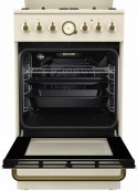 Gorenje Cooker K62CLI Hob type Gas, Oven type Electric, Ivory, Width 60 cm, Electronic ignition, Grilling, Analog, 71 L, Depth 6