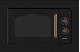 Gorenje | BM235CLB | Kuchenka mikrofalowa z grillem | Do zabudowy | 23 L | 800 W | Grill | Czarny