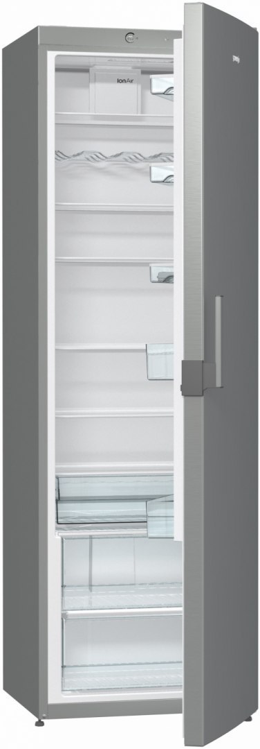 Gorenje Refrigerator R6191DX Free standing, Larder, Height 185 cm, A+, Fridge net capacity 368 L, 38 dB, Grey metallic