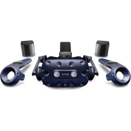 HTC Smart Glasses Vive Pro Headset Black/Blue, VR glasses with built-in headphones, DisplayPort 1.2 or newer, Bluetooth, USB-C p