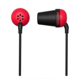 Koss Plug In-ear, 3.5 mm, Red, Noice canceling,