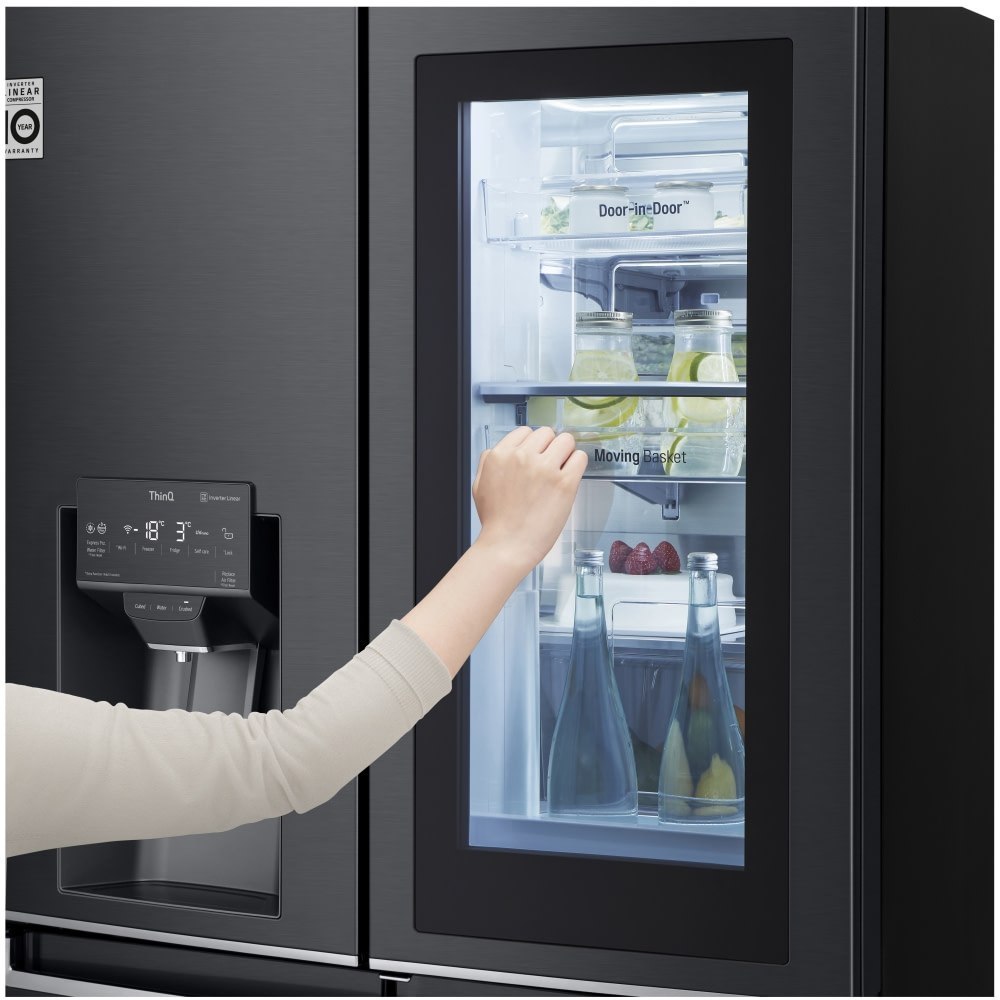 LG InstaView Door-in-Door Refrigerator GMX945MC9F A+, Free standing, Side by side, Height 179.3 cm, No Frost system, Fridge net