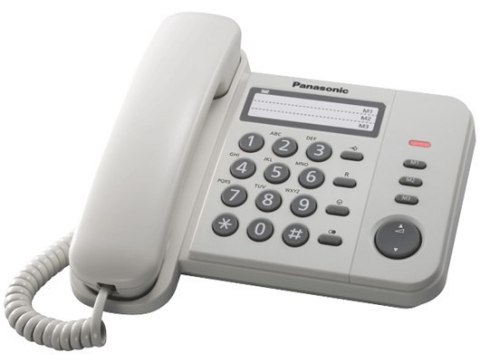 Panasonic | Telefon przewodowy | KX-TS520FXW | Biały