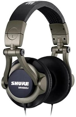 Shure SRH550DJ Headphones, DJ Silver