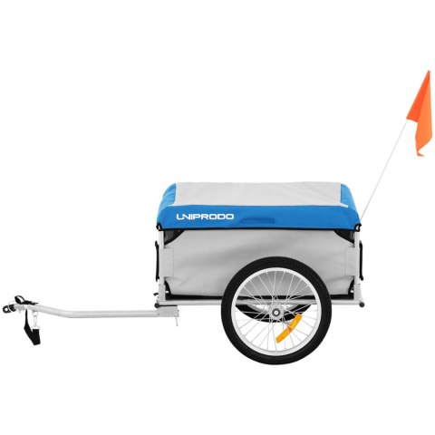 Przyczepka rowerowa towarowa składana z plandeką do 50 kg