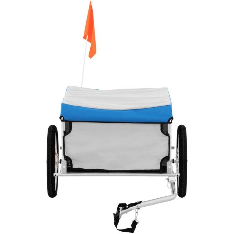 Przyczepka rowerowa towarowa składana z plandeką do 50 kg