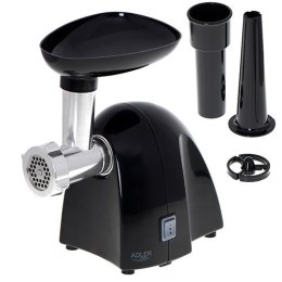 Adler | Maszynka do mielenia mięsa | AD 4811 | Czarny | 600 W | Liczba prędkości 1 | Wydajność (kg/min) 1,8 | 3 wymienne sitka: 