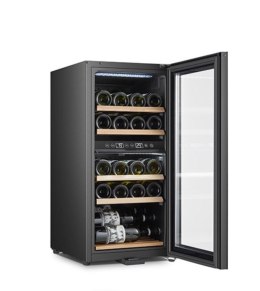 Gerlach Wine Cooler GL 8079 Energy efficiency class G, Bottles capacity Up to 24 bottles, Free standing, Height 82 cm, Black