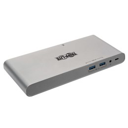 Tripp Lite USB-C Docking Station, HDMI, VGA, DP, USB-A/C, GbE, 100W PD Charging, Power Supply Included - 4K @ 30 Hz, Thunderbolt
