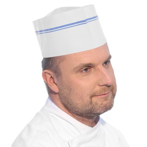 Furażerka czapka kucharska papierowa uniwersalna zestaw 100szt. - Hendi 560037