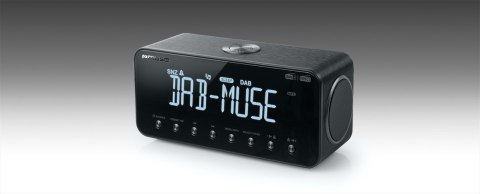 Muse | M-196 DBT | Funkcja alarmu | NFC | Wejście AUX | Czarny | Radio z budzikiem DAB+/FM i Bluetooth
