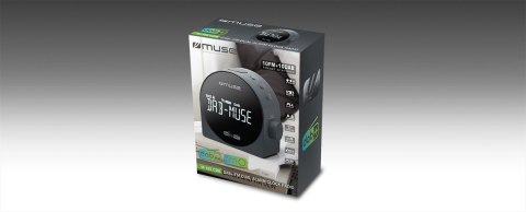 Radio z budzikiem Muse M-185 CDB DAB/DAB+ DUAL, przenośne, czarne Muse | M-185 CDB | Funkcja budzika | Czarny