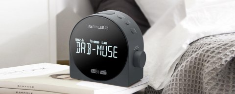 Radio z budzikiem Muse M-185 CDB DAB/DAB+ DUAL, przenośne, czarne Muse | M-185 CDB | Funkcja budzika | Czarny