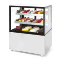 Witryna chłodnicza cukiernicza 2-półkowa jezdna LED 410L