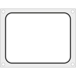 Matryca forma do zgrzewarek BOKAMA na tackę bez podziału 227x178 mm - Hendi 805879