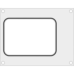 Matryca forma do zgrzewarki CAS CDS-01 na tackę bez podziału 187x137 mm - Hendi 805435