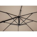 Parasol ogrodowy boczny na wysięgniku kwadratowy 250 x 250 cm kremowy