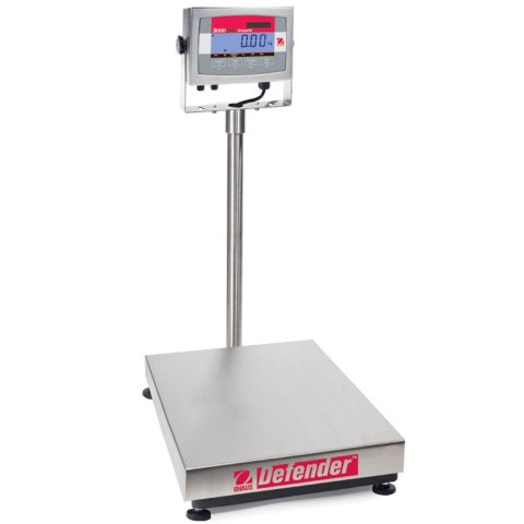 Waga platformowa magazynowa z legalizacją M wodoodporna IP65 DEFENDER 3000 SS 60kg / 20g - OHAUS D32XW60VL-M