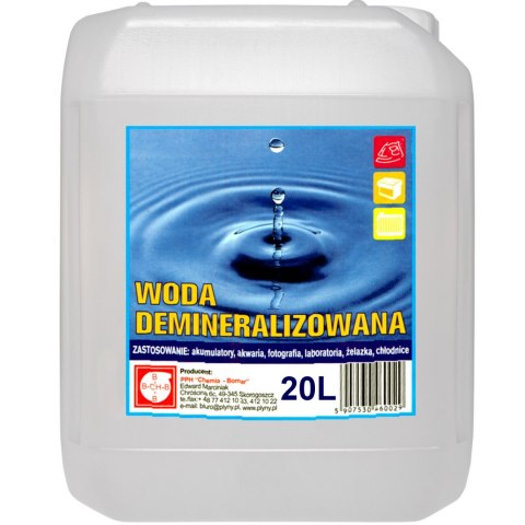 Woda demineralizowana destylowana 20L
