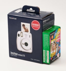 Fujifilm Instax Mini 11 Camera + Instax Mini Glossy (10pl) Focus 0.3 m - ∞, Ice White
