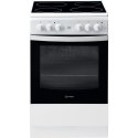 INDESIT | Kuchenka | IS5V8GMW/E | Typ płyty Vitroceramic | Typ piekarnika Electric | Biały | Szerokość 50 cm | Grillowanie | Głę