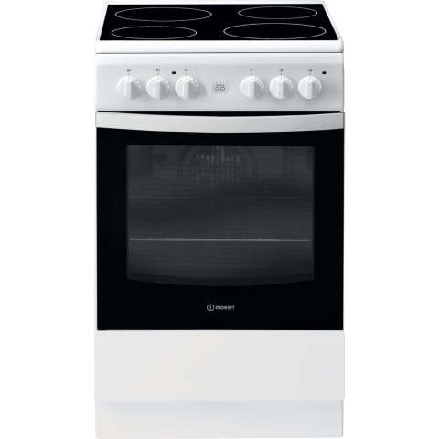 INDESIT | Kuchenka | IS5V8GMW/E | Typ płyty Vitroceramic | Typ piekarnika Electric | Biały | Szerokość 50 cm | Grillowanie | Głę