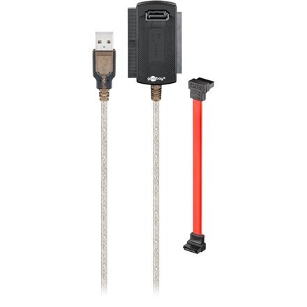 Goobay | Pamięć masowa / Kontroler USB2.0 | 2,5" | 3,5" | USB 2.0