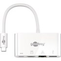 Goobay | Adapter wieloportowy USB-C (HDMI + Ethernet, PD) | 62105