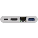 Goobay | Adapter wieloportowy USB-C (HDMI + Ethernet, PD) | 62105